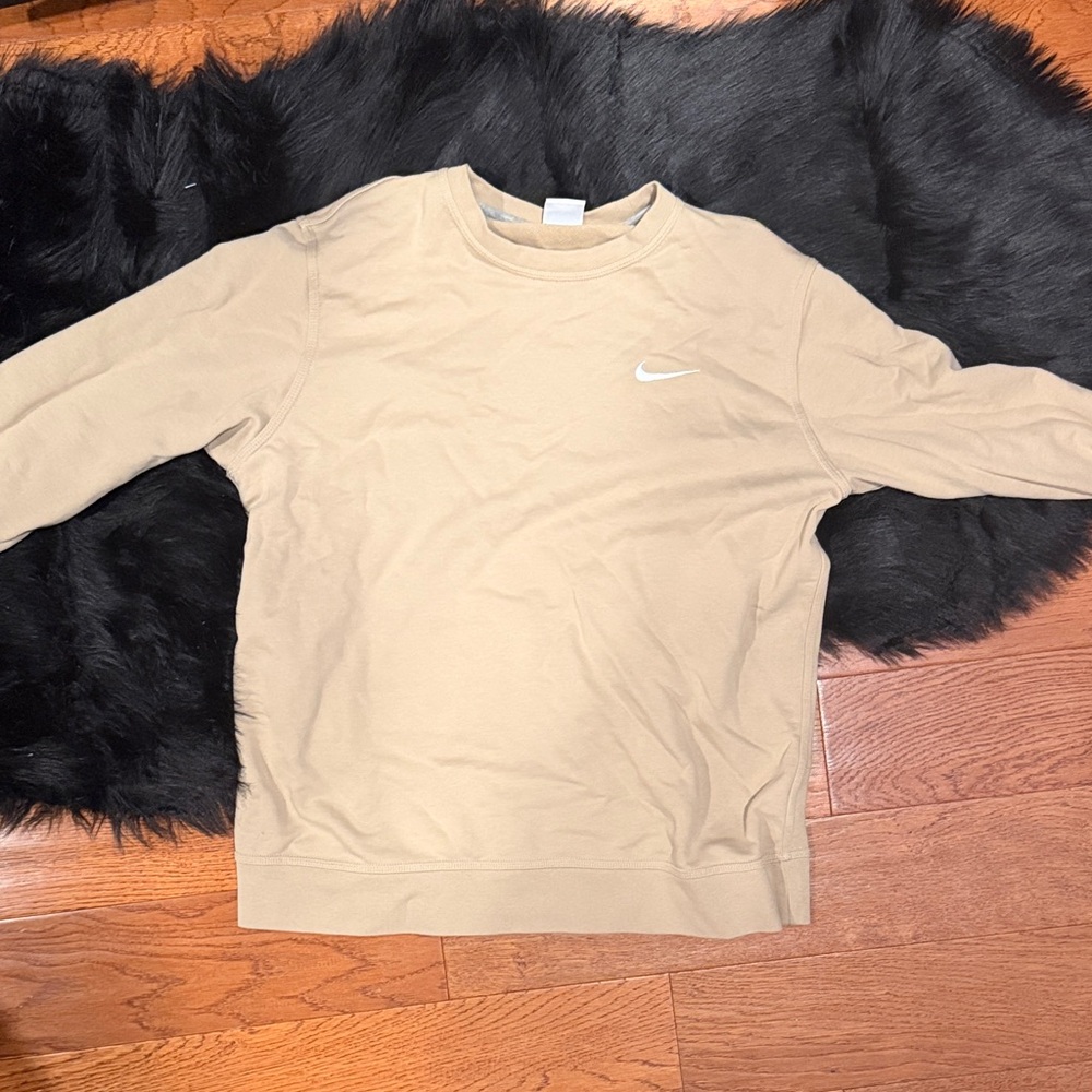 Nike Men's Tan Crewneck Sweater